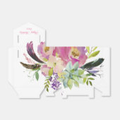 Waterverf Floral Happy Birthday Bedankdoosjes (Uitgevouwen)