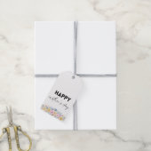 Waterverf Floral Happy Moederdag Cadeaulabel (Met Touw)