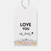 Waterverf Floral Happy Moederdag Cadeaulabel (Achterkant)