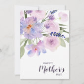 waterverf floral happy moederdag card feestdagenkaart (Voorkant)