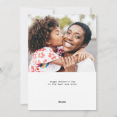 waterverf floral happy moederdag card feestdagenkaart (Achterkant)