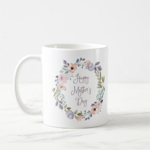  Waterverf Floral   Happy Moederdag Koffiemok