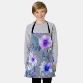 Waterverf Floral Harmony – Naadloze Botanische Pat Schort (Gedragen)