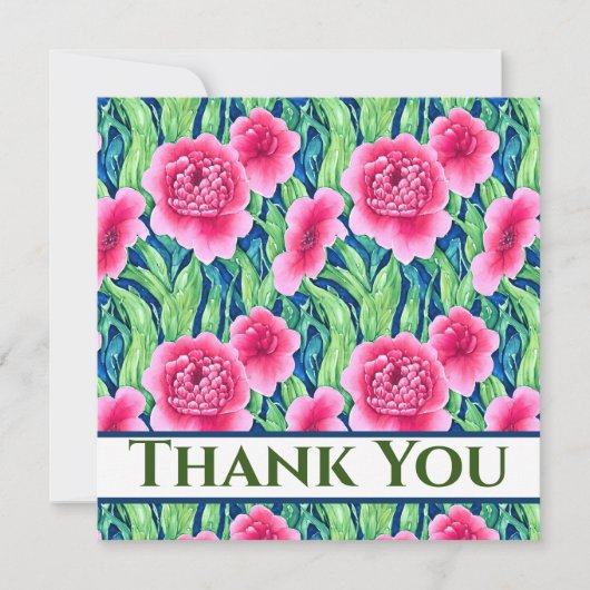 Waterverf Floral Hartelijk dank (Voorkant)