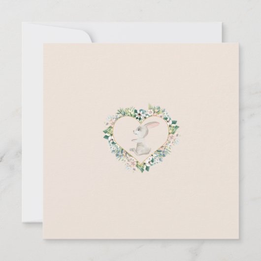 Waterverf Floral Hartelijk dank Baby Gift Kaart (Achterkant)