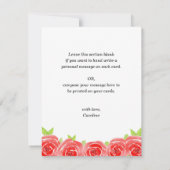 Waterverf Floral Hartelijk dank Bedankkaart (Achterkant)