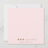 Waterverf Floral Hartelijk dank Visitekaartje Bedankkaart (Achterkant)