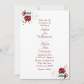 Waterverf Floral Herfst Jewel Tone Romantic Kaart (Voorkant)