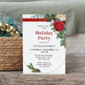 Waterverf Floral Holiday Party Kaart