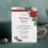 Waterverf Floral Holiday Party Kaart