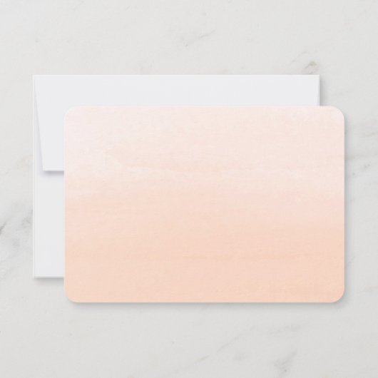 Waterverf Floral Impression Wedding RSVP (Achterkant)