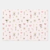 Waterverf Floral Inpakpapier Vel (Voorkant 2)