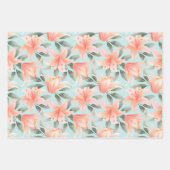 Waterverf Floral Inpakpapier Vel (Voorkant 3)