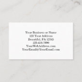 Waterverf Floral Inspirerend Scripts Visitekaartje (Achterkant)