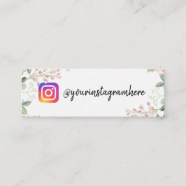 Waterverf Floral instagram visitekaartje