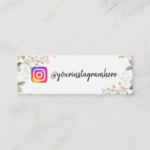 Waterverf Floral instagram visitekaartje