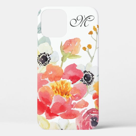 Waterverf Floral iPhone Case (Achterkant)