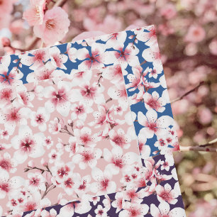 Waterverf Floral Japanse Cherry Blossom Pattern Inpakpapier Vel