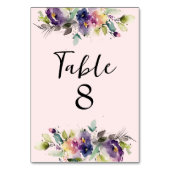 Waterverf Floral Kaart (Voorkant)