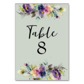 Waterverf Floral Kaart (Achterkant)