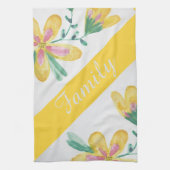  waterverf floral katoenen theedoek (Verticaal)