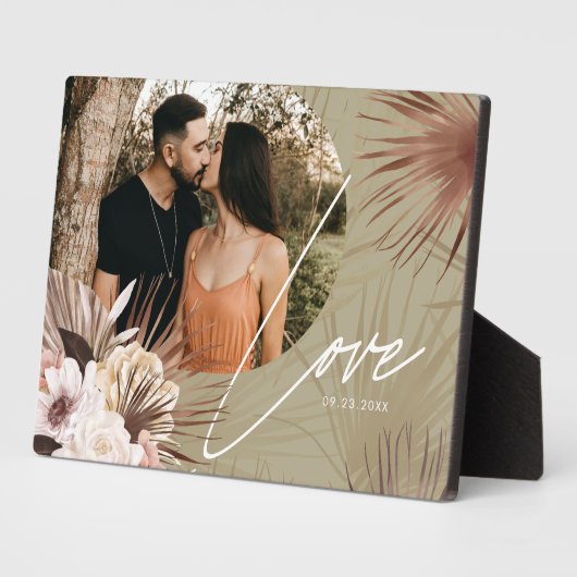 Waterverf Floral Keepslag Arch Foto Love Boho Fotoplaat (Zijkant)