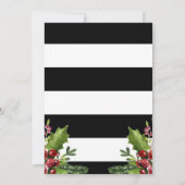 Waterverf Floral kerstBaby shower Kaart (Achterkant)