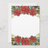 Waterverf Floral-kerstfeest uitnodiging (Achterkant)
