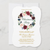 Waterverf Floral kerstparty Bracket G Kaart (Voorkant)