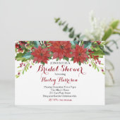 Waterverf Floral kerstVrijgezellenfeest Kaart (Staand voorkant)