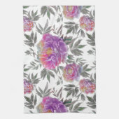Waterverf Floral keukenhanddoek (Verticaal)