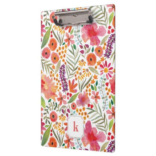 Waterverf Floral klembord (Links)