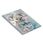 Waterverf Floral Koala Notitieboek (Rechterzijde)