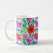  Waterverf Floral Koffiemok (Links)