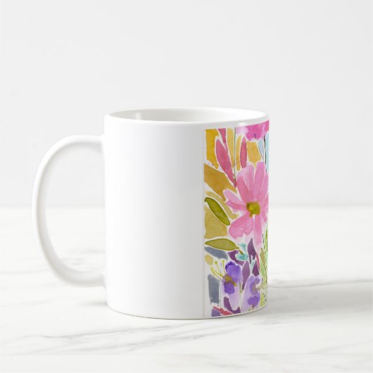 Waterverf Floral Koffiemok (Links)
