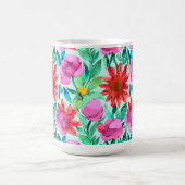  Waterverf Floral Koffiemok (Center)