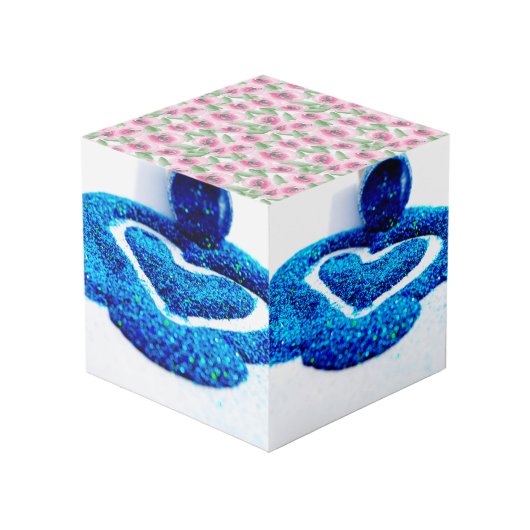Waterverf Floral Kubus (Voorkant hoekig)