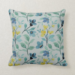 Waterverf Floral Kussen