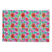 Waterverf Floral Kussensloop (Achterkant-Links)