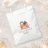 Waterverf Floral Lantaarns Wedding Bedankzakje (Geknipt)