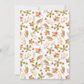 Waterverf Floral Lantern Wreath Baby Sprinkle Kaart (Achterkant)