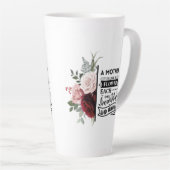 Waterverf Floral Latte Mok (Rechterhoek)