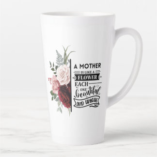 Waterverf Floral Latte Mok