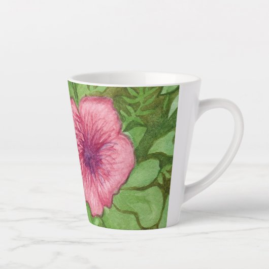 Waterverf Floral Latte Mok (Rechts)