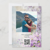 Waterverf Floral Lavender Kaart (Achterkant)