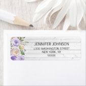 Waterverf Floral Lavender Rustic Vrijgezellenfeest Etiket (Insitu)