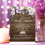 Waterverf Floral Lavender Rustic Vrijgezellenfeest Kaart<br><div class="desc">Eenvoudig elegant bloemetvormig bouquetontwerp in waterverf (waterverf) groen groen,  lavender,  paars,  violet,  lila,  wazige roze,  perzik,  witte rozen/pony op witte achtergrond en zwarte letters. Fantastische huwelijksbruidsdouche-uitnodigingen voor dat lente- of zomerthema. Perfecte buitenkaarten. Achterzijde kaart heeft toekomstige mrs.name.</div>