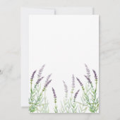 Waterverf Floral Lavender Vrijgezellenfeest Aankondiging (Achterkant)