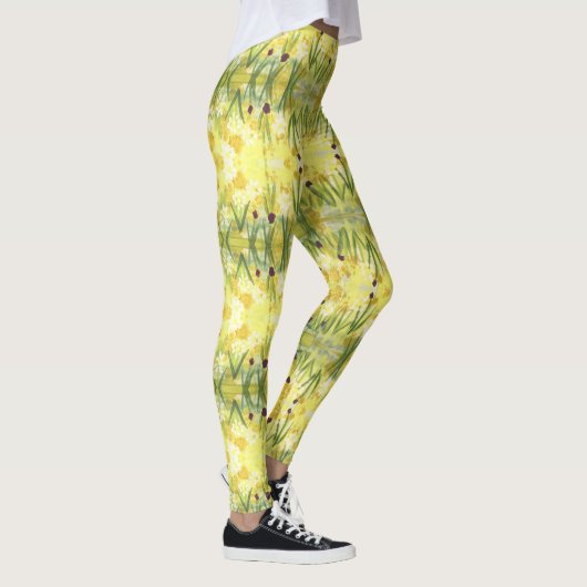 Waterverf Floral Leggings (Rechts)
