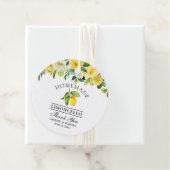 Waterverf Floral Lemon Limoncello Bedankt Bedankjes Labels (In situ)